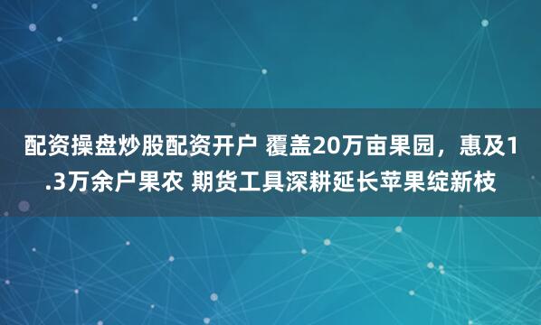 配资操盘炒股配资开户 覆盖20万亩果园，惠及1.3万余户果农 期货工具深耕延长苹果绽新枝